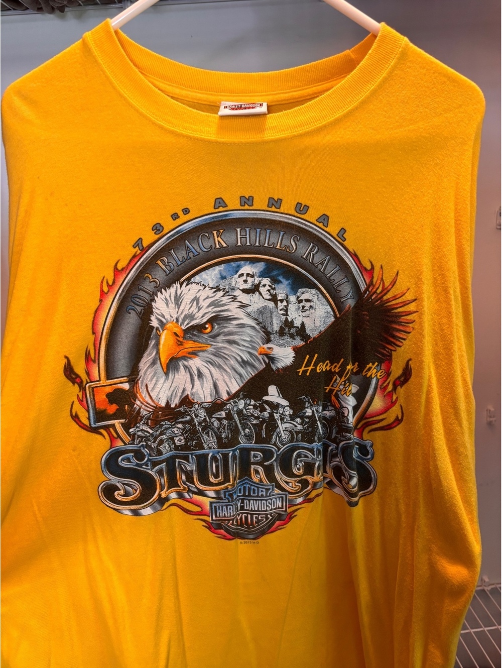 Harley-Davidson 2013 Sturgis Black Hills Rally Yellow TShirt